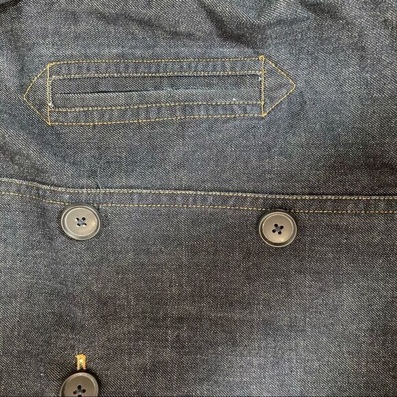 GAP Vintage jean jacket with nautical military sailor suit styling dark Wash XS - Picture 10 of 13